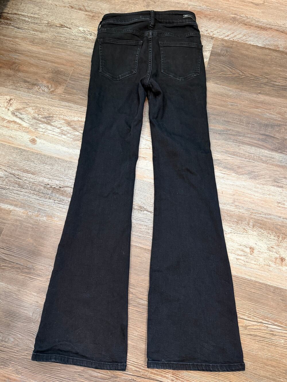 Pilcro High-Rise Bootcut Jeans in black size 25 EEUC